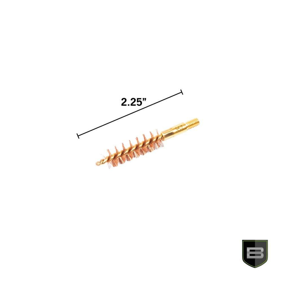 Phosphorus Bronze Bristle Bore Brush - .357 / .38 Cal / 9mm (Retail Packaging)