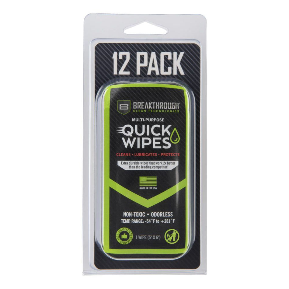 Synthetic CLP Quick Wipes - 12 Pack -(5'' X 6'' Wipes)