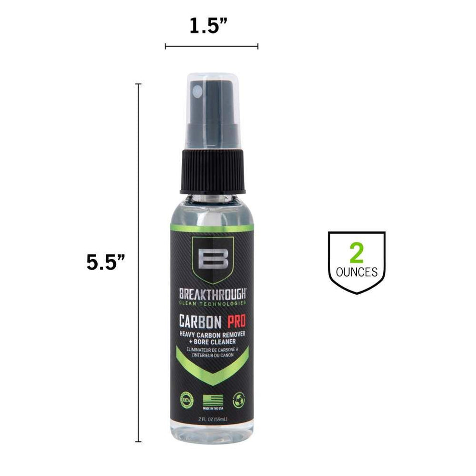 BCT Carbon Pro - Heavy Carbon Remover with Bore Cleaner - 2oz Pump Spray Bottle