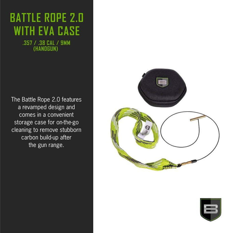 Battle Rope 2.0 with EVA Case in retail packaging - .35 / .38 Cal / 9mm (Handgun)