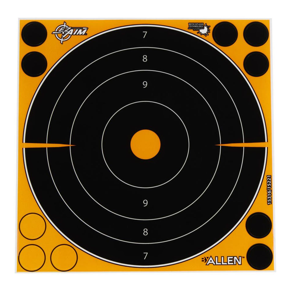 EZ AIM Adhesive splash 8IN Bullseye, 6 Pack