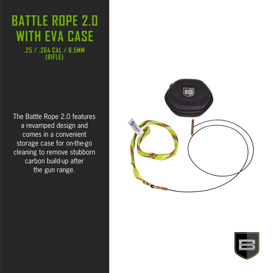 Battle Rope 2.0 with EVA Case in retail packaging - .25 / .264 Cal / 6.5mm (Rifle)