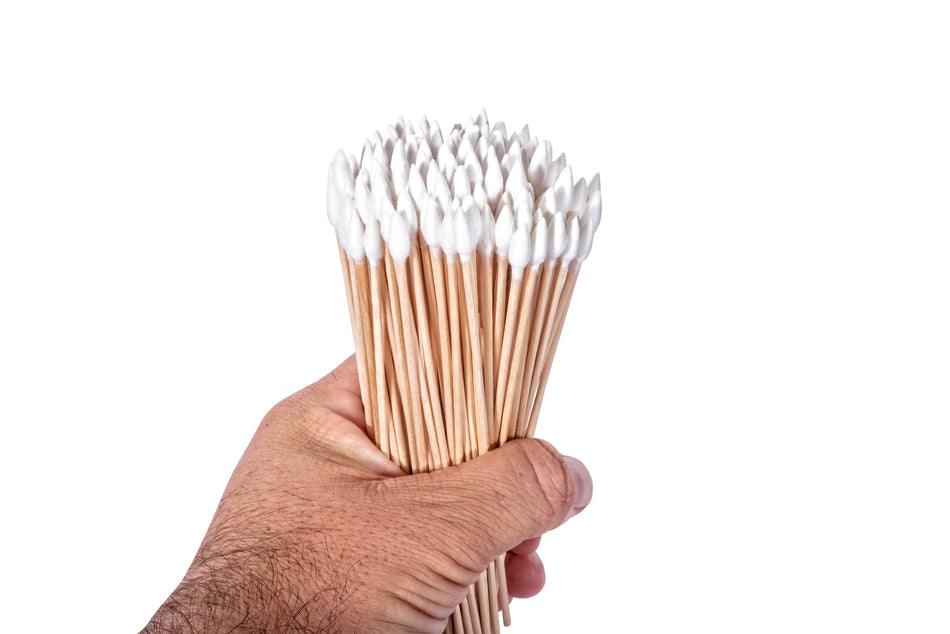 Cotton Swabs - 6" length (200 Pack)