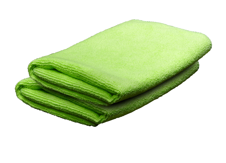 Green Microfiber Towel - 2 Pack