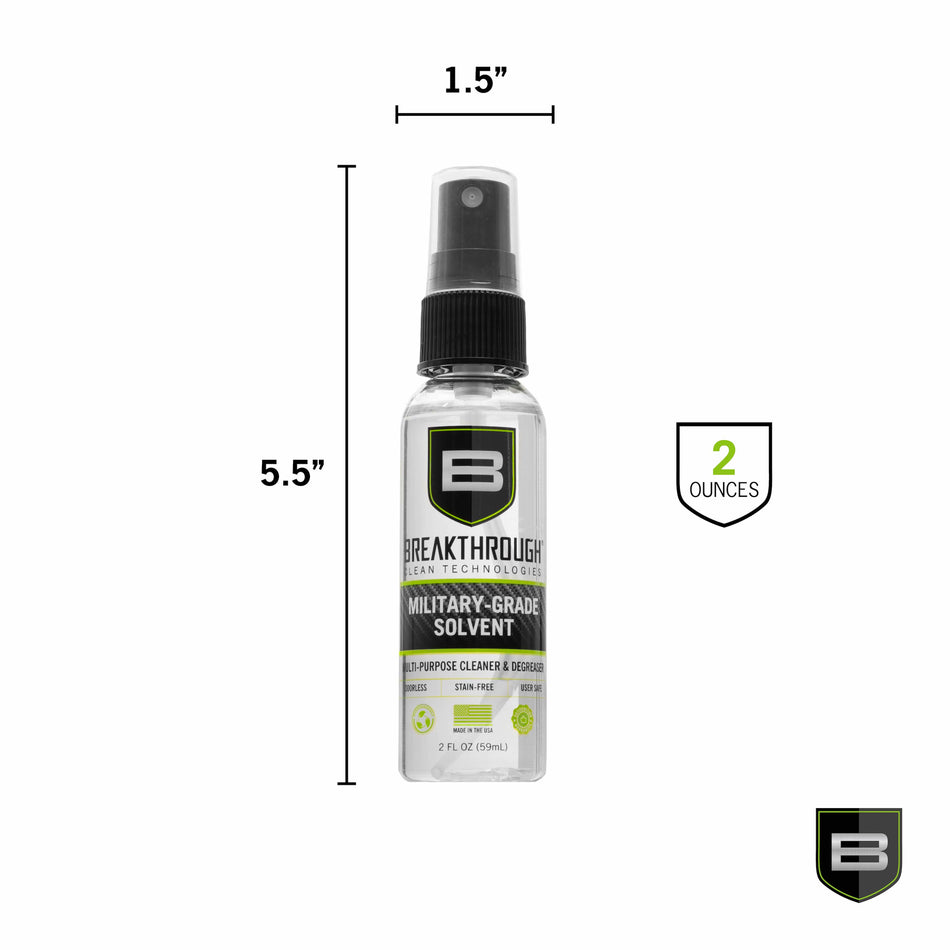 Breakthrough Military-Grade Solvent - 2oz Bottle with Pump Sprayer